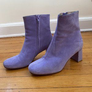Maryam Nassir Zadeh Suede Agnes Boots in Iris